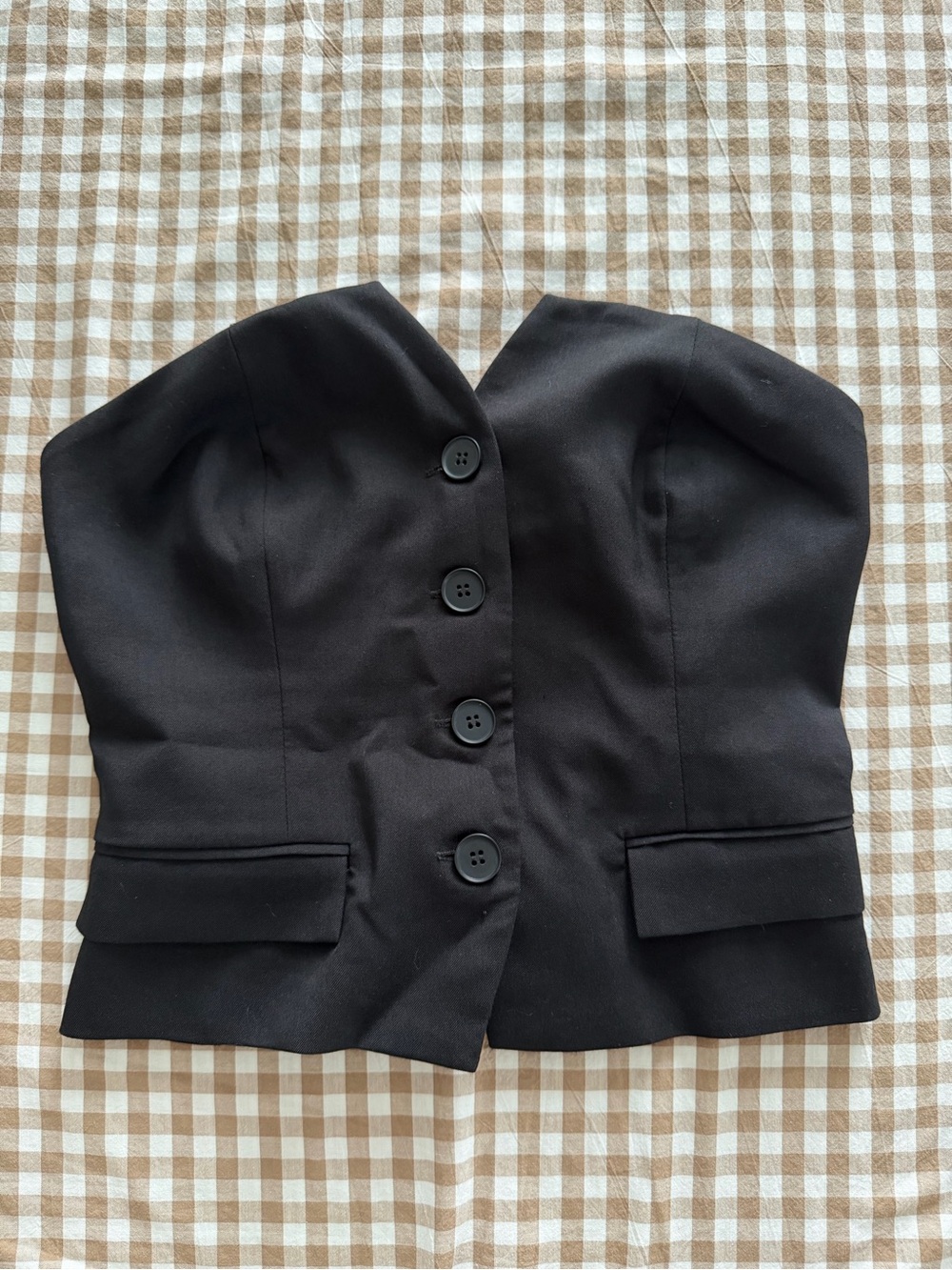 Sincerely Jules Black Strapless Bustier Top